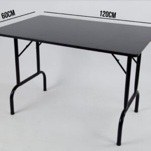 Mesa plegable 120x60cm Negro