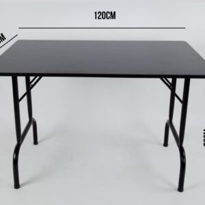 Mesa Plegable 120x80cm. Negro