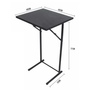 Mesa plegable 45x40 negro